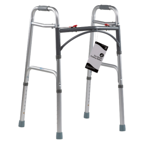 Drive Medical Deluxe Two-Button Folding Walker